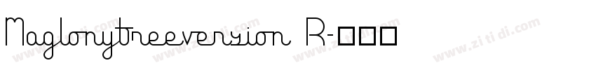 Maglonyfreeversion R字体转换